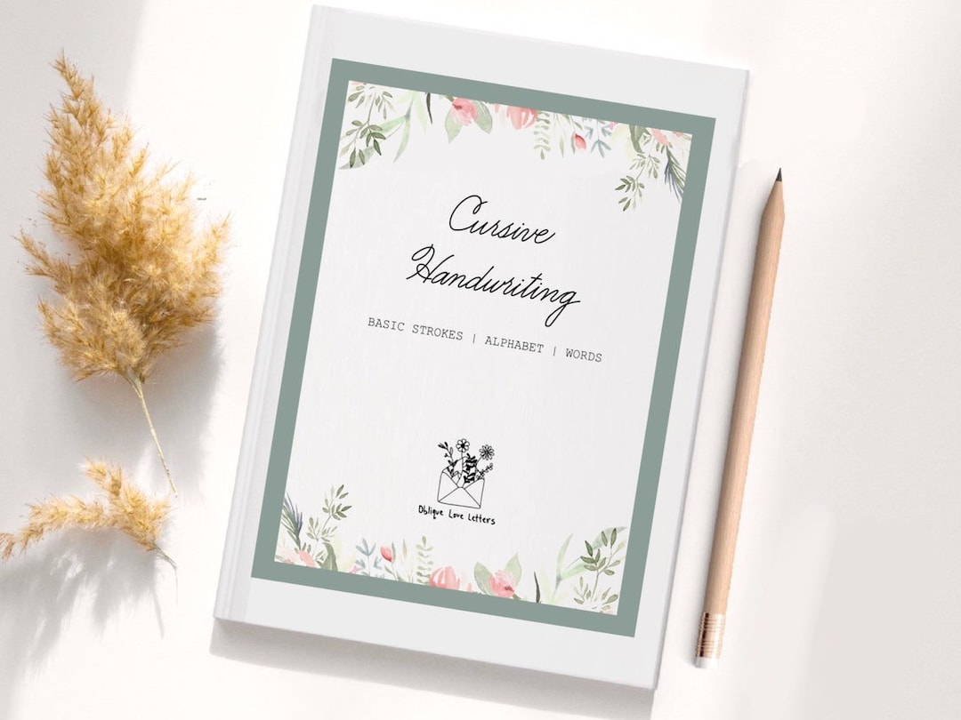 Handwritten 100+ Page Cursive Practice Workbook for Teens and Adults to ...