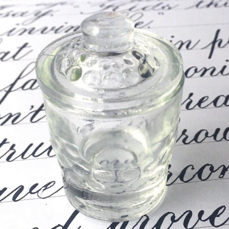 Vintage Glass Ink Well for Calligraphy Tiny Glass Inkwell - Etsy