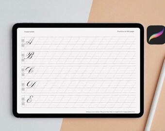 Copperplate Calligraphy Brush for Procreate: Sumi Ink Effect (Digital Download)