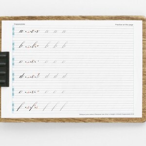 Blank Slanted Copperplate Calligraphy Worksheet PDF and JPG File ...