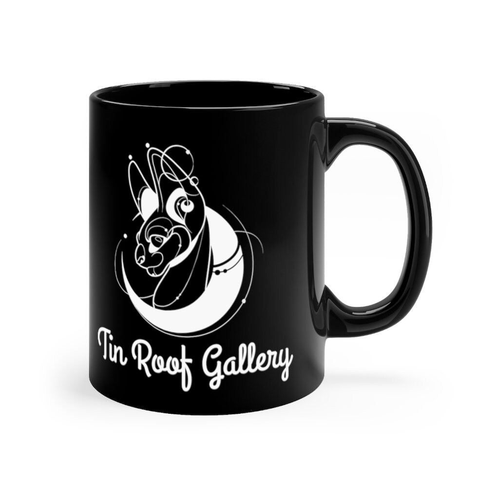 Black mug 11oz Etsy