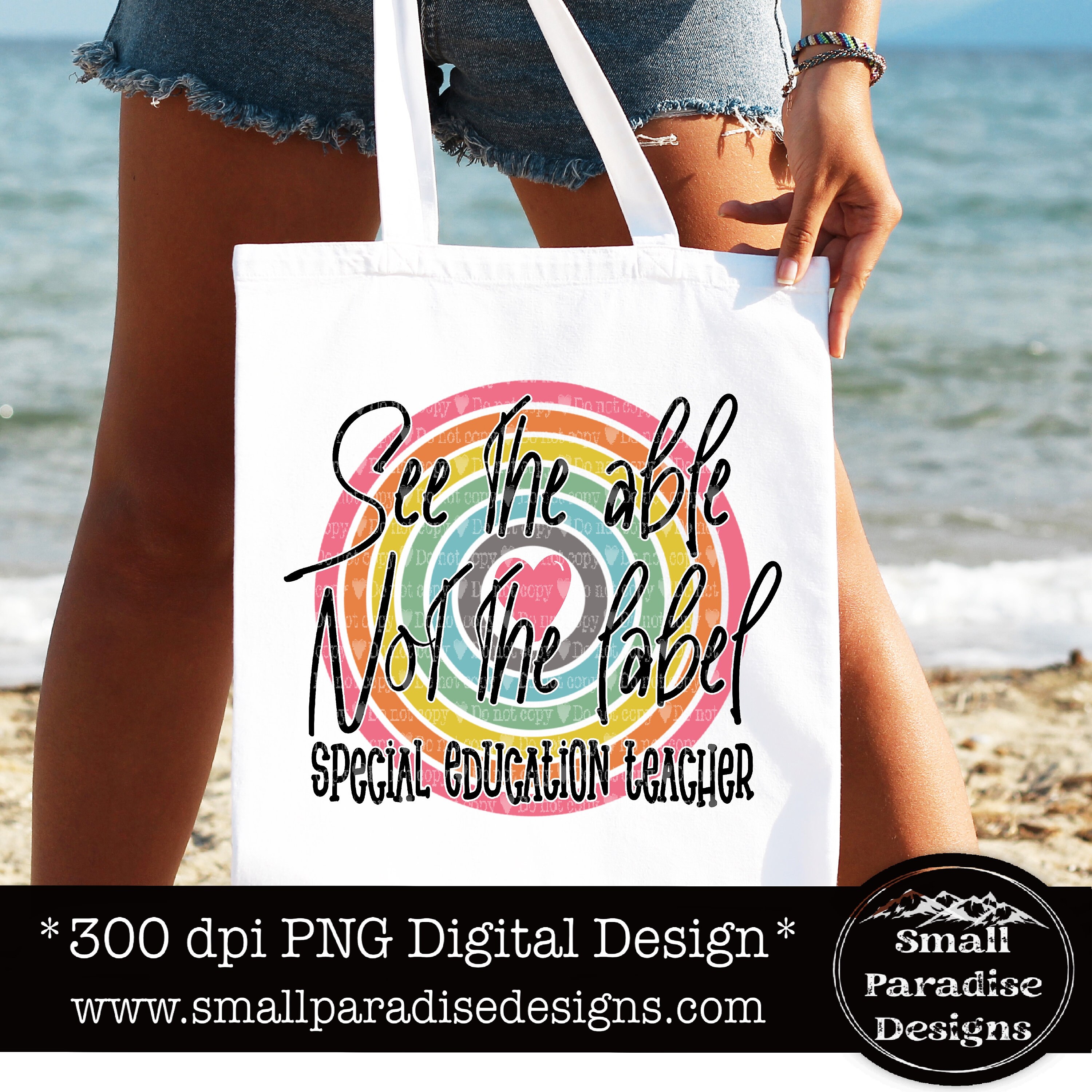 See the Able Not the Label Special Education Teacher Png, Shirt Png