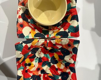 Japanese black paraol bowl cozy