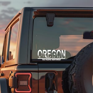 Oregon Decal, Oregon Tree Decal, Oregon sticker