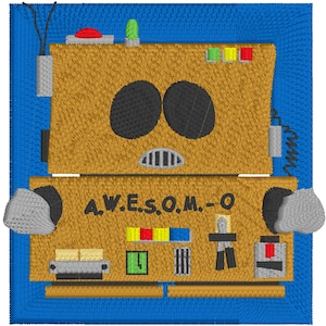 South Park AWESOM-O Digital Design for Embroidery - Instant Download