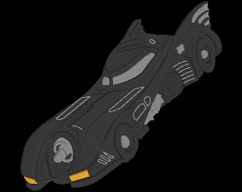 1989 Batmobile Digital Design for Embroidery - Instant Download