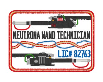 NEUTRONA WAND Digital Design for Embroidery - Instant Download