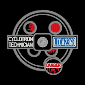 Proton Pack Cyclotron Technician Digital Design for Embroidery - Instant Download