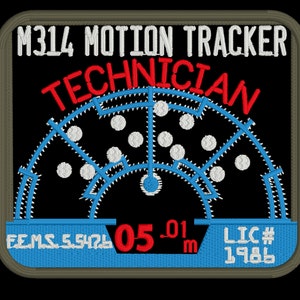 Colonial Marines Motion Tracker Digital Design for Embroidery Machines