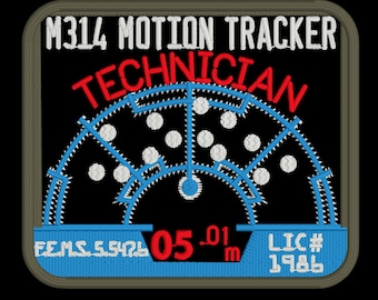 Colonial Marines Motion Tracker Digital Design for Embroidery Machines - INSTANT DOWNLOAD