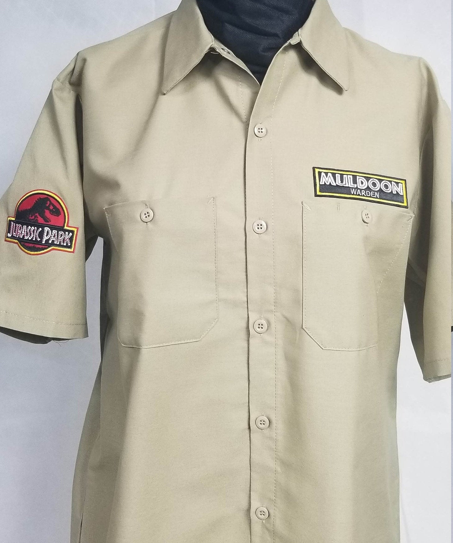 Jurassic Park God Creates Dinosaurs Adult Work Shirt