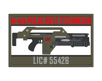 Colonial Marines M41-A Pulse Rifle Technician  Digital Design for Embroidery - Instant Download