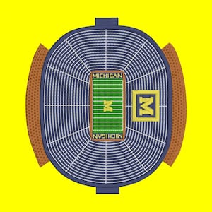 Michigan Stadium the Big House Embroidered Patch