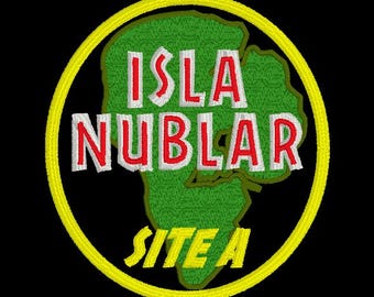 Isla Nublar Digital Design for Embroidery - Instant Download