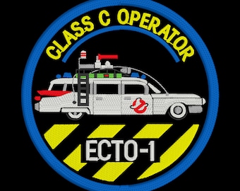 ECTO 1 OPERATOR Digital Design for Embroidery - Instant Download