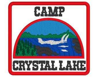 Camp Crystal Lake Patch Digital Design for Embroidery - Instant Download