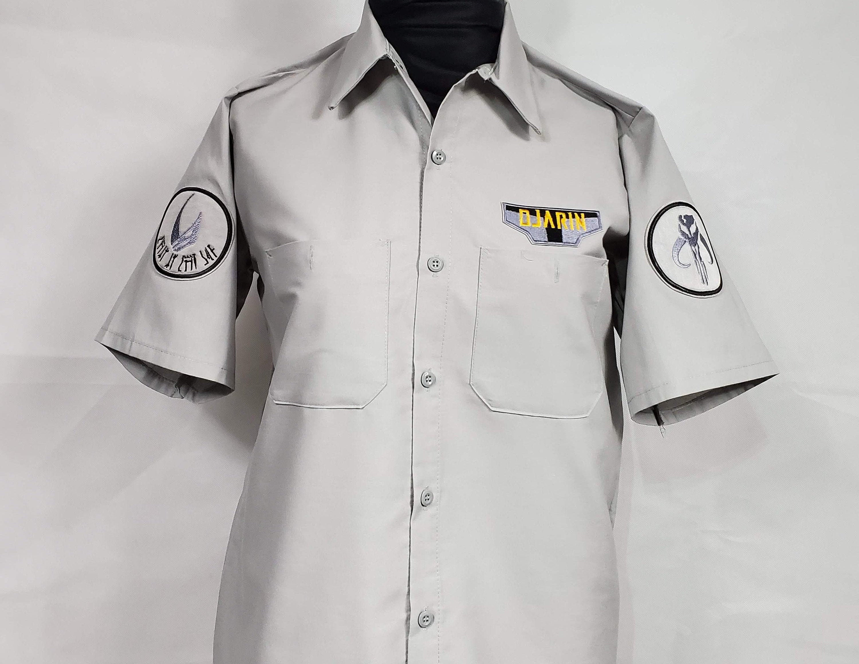 mandalorian button up shirt