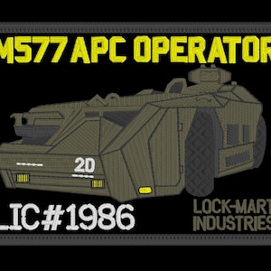 Aliens APC digitaal ontwerp voor borduurmachines - INSTANT DOWNLOAD