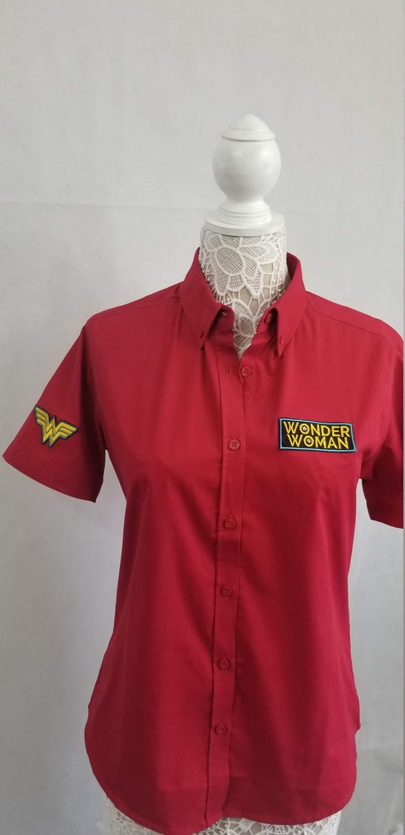 Womens Wonder Woman Work Shirt - Etsy