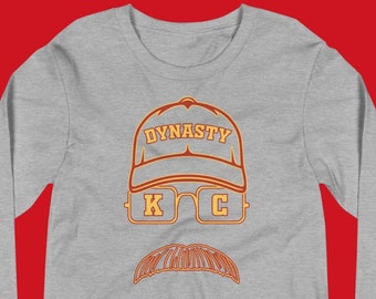 Big Red's Dynasty Long Sleeve T-Shirt | Unisex | Kansas City Chief's | Andy Reid | MVPat | Chief's Kingdom | Red Friday | Super Bowl