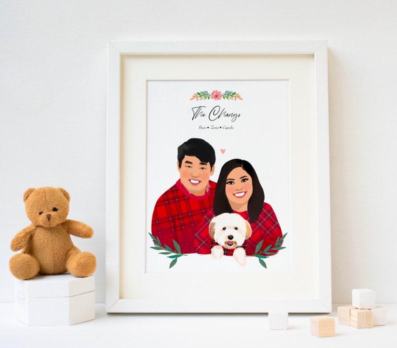 Digital Portrait wedding gift couple illustration personalized portrait Couple Portrait,Portrait from photo Custom Portrait
