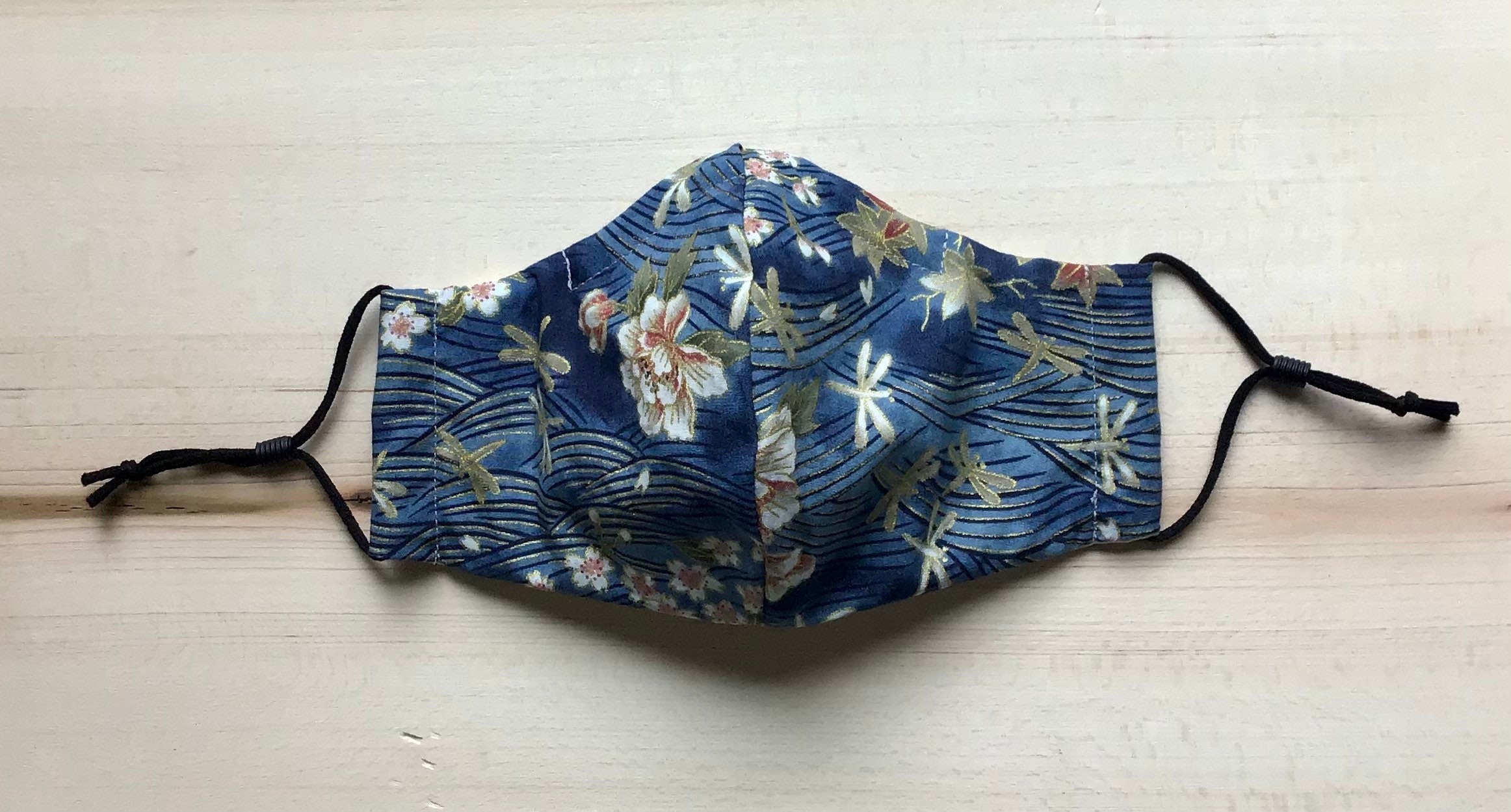 Japanese Design Washable Face Mask 3 layers of 100 cotton Etsy