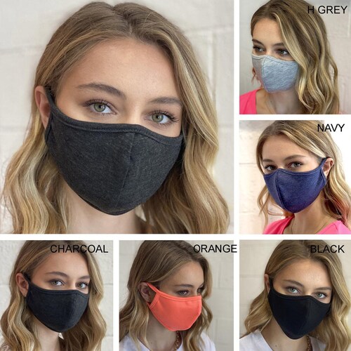 1PACK 3Masks Included, Cotton Face Masksk, Washable, Reusable and Double Layered Cloth Face Covering by Made in USA