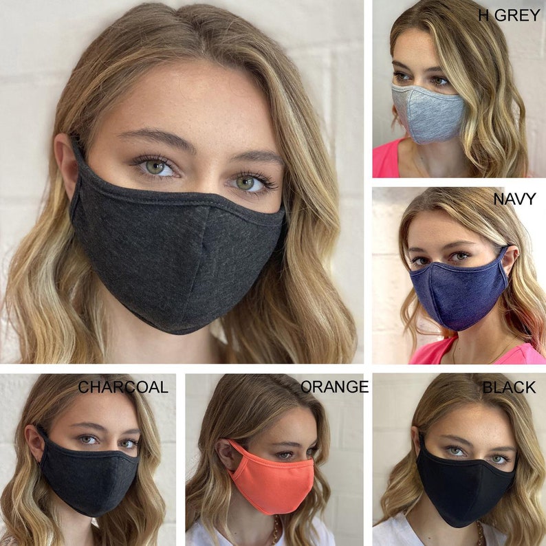 1PACK 3Masks Included, Cotton Face Masksk, Washable, Reusable and Multi Layered Cloth Face Covering by Made in USA 