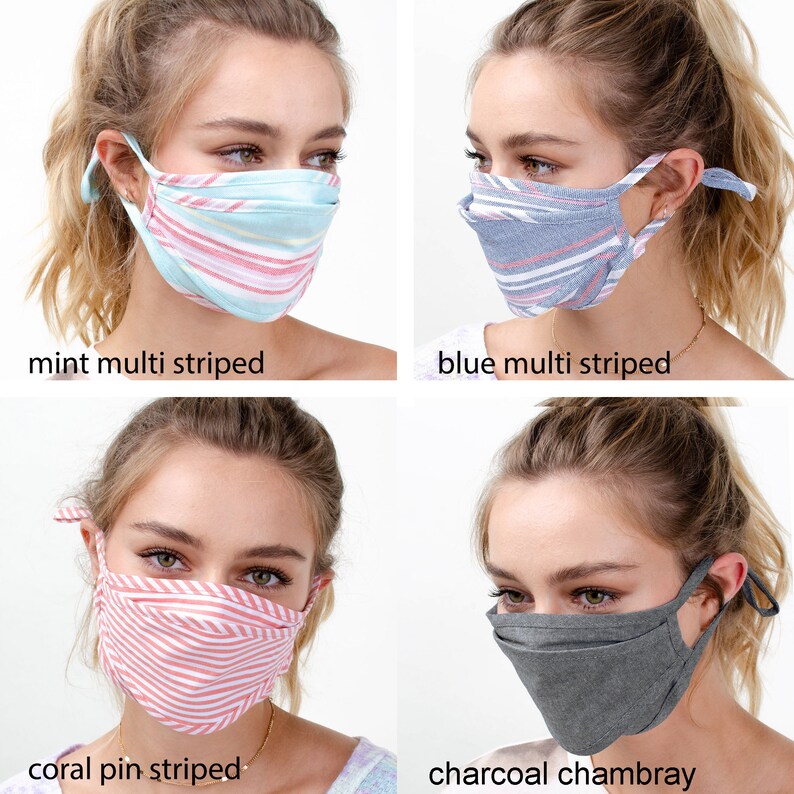 Cotton Face Mask Washable Reusable and Double Layered Cloth Etsy