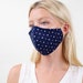 Cotton Linen Face Mask, Washable, Reusable and Double Layered Cloth Face Covering by Made in USA 
