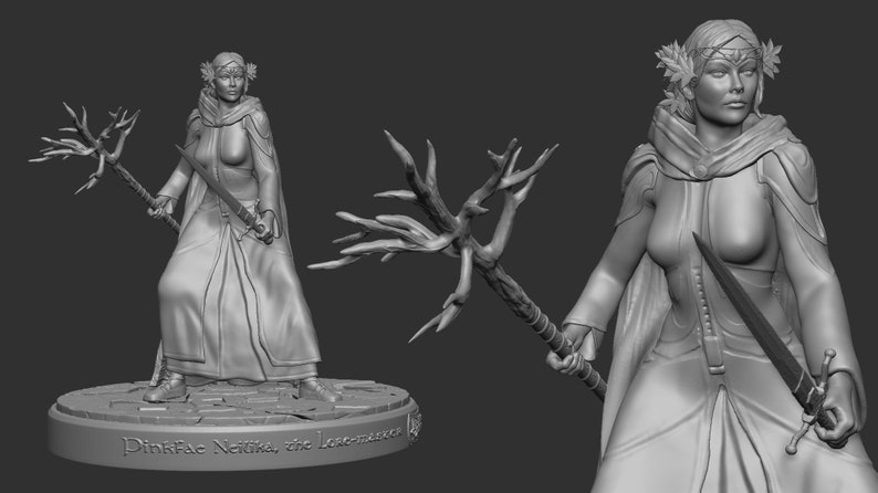 Custom 3D Model For 3D Printing, Character Sculpting For Game Assets, Miniatures And Dnd Model For Stl 3D Printing, Anime And Cartoon Models image 7