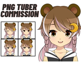 PNG Tuber Commission, Custom PNG Tuber Model For Streaming