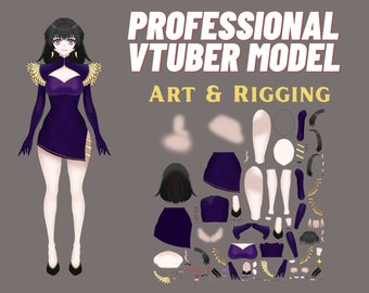 Custom Vtuber Commission, Vtuber Model And Rigging (With Commercial Use)