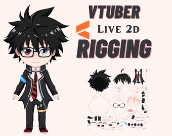 VTUBER RIGGING COMMISSION, Vtuber Model Live 2d Rigging, Male And Female Vtuber, Furry Vtuber, Chibi Vtuber Rigging