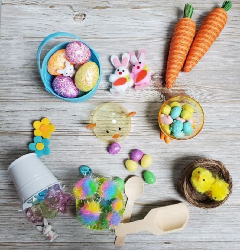 Easter Sensory Bin Easter Sensory Kit Easter Gifts Easter Pretend Play