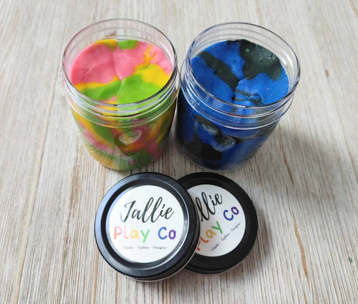 Play Dough Jar Playdough Jar Play Dough Refill Playdough Etsy