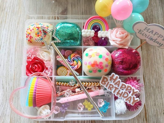 Birthday Play Dough Kit Baking Playdough Sensory Kit Busy