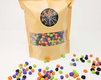 Relleno sensorial de Halloween pintado a mano: Juego de palas para garbanzos