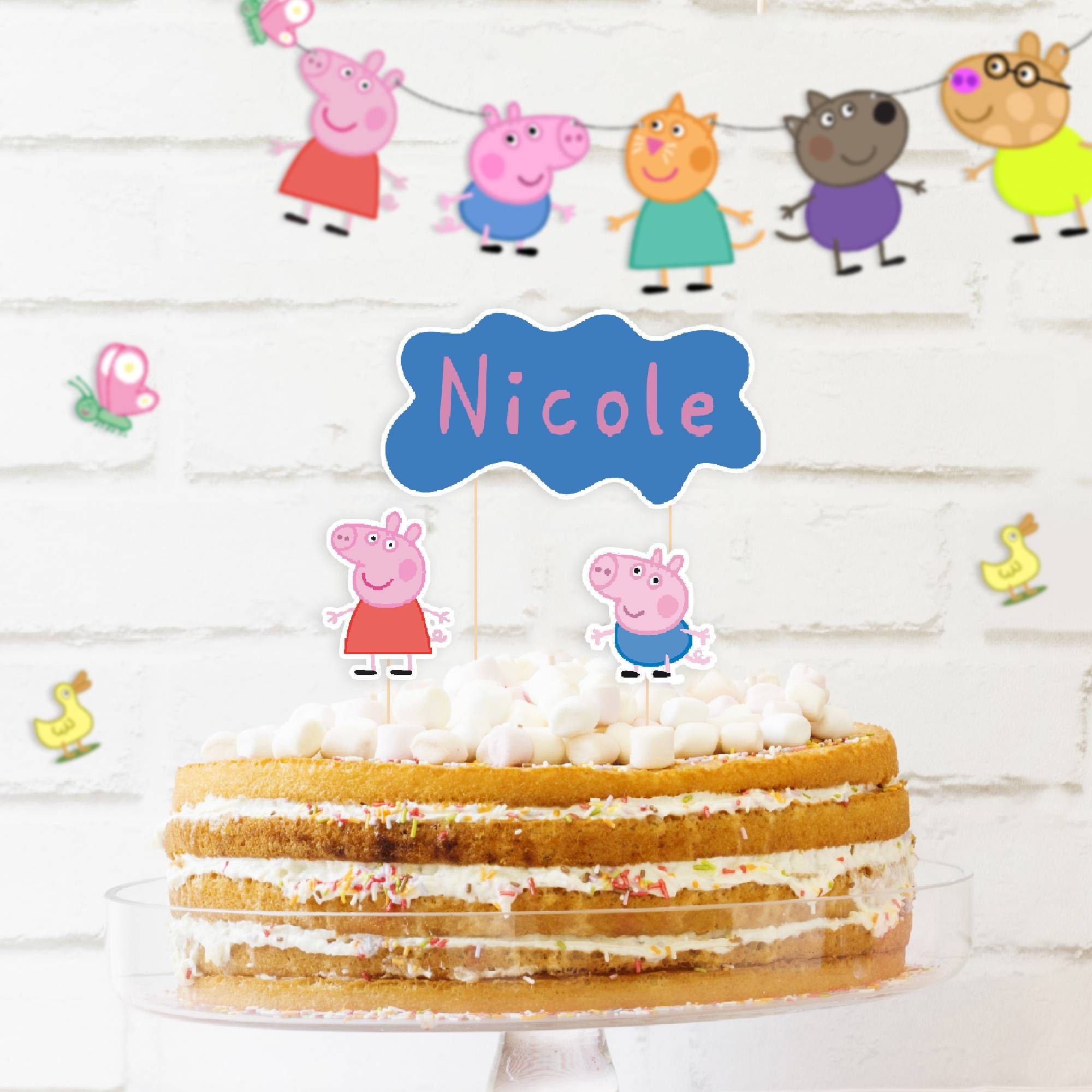 Peppa Pig Birthday Peppa Pig Printable Kit Peppa Pig | Etsy
