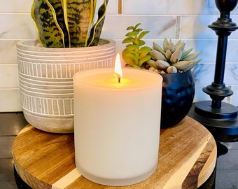 Non Toxic Scented Candles in Frosted Glass Jars