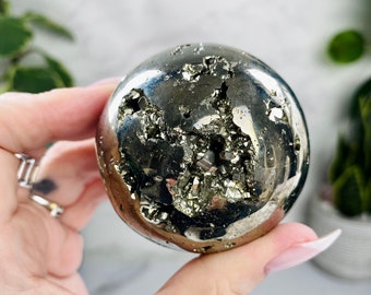 Large Druzy Pyrite Sphere