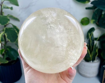 Huge Honey Calcite Crystal Sphere