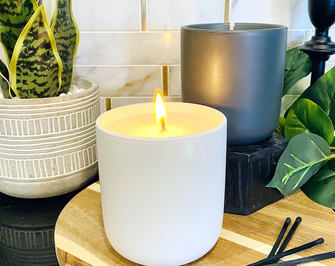 Featured listing image: Non Toxic Scented Candles in Ceramic Jars