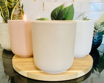 Non Toxic Scented Candles in Ceramic Jars