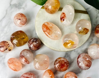Fire Quartz Tumbled Stones