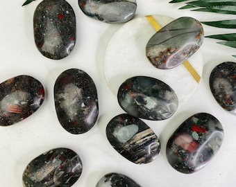 African Bloodstone Palm Stones