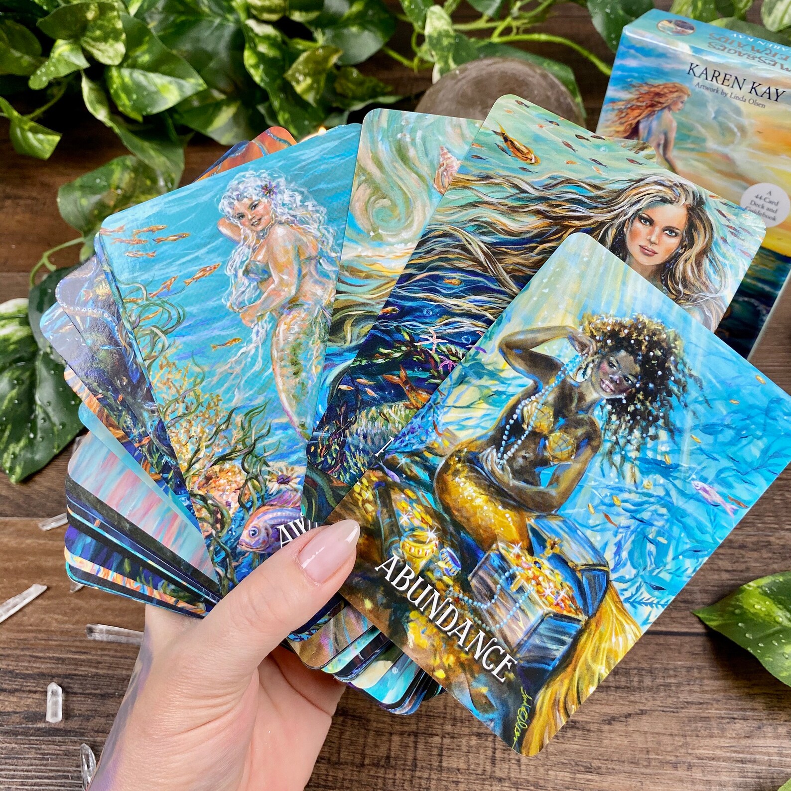 Mermaids Oracle Card Deck With Guidebook//Tarot Cards//Fortune Etsy
