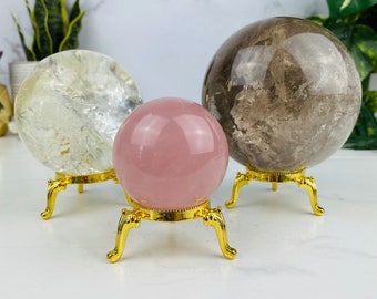 Gold Sphere Stand Display