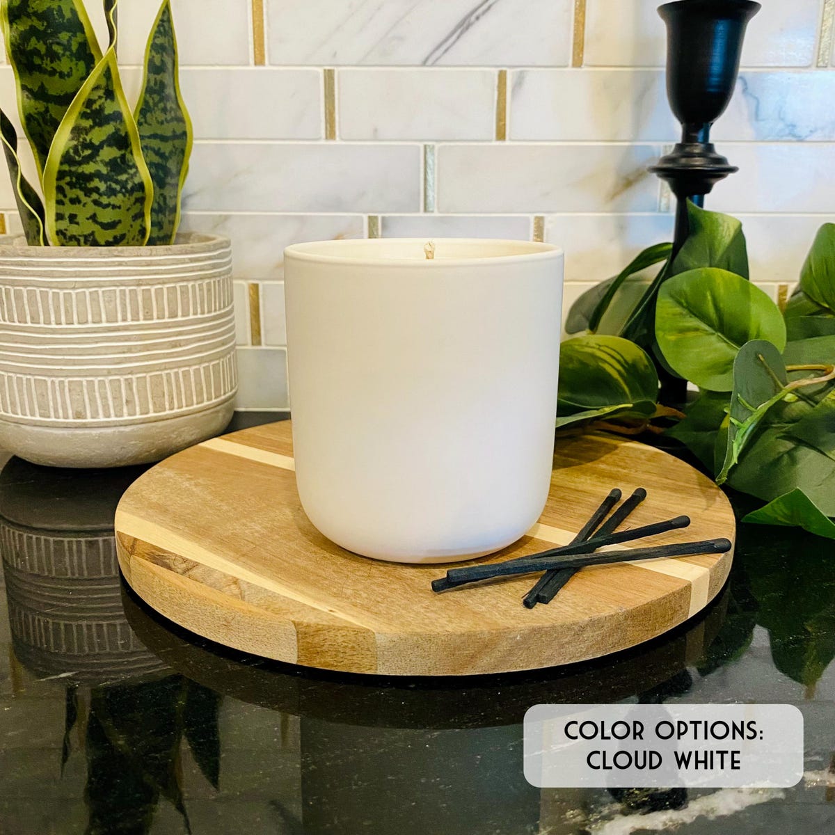 UNSCENTED 12oz Non-toxic Soy Wax Candle