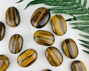 Tiger's Eye Palm Stones